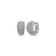 Charles Krypell Collection 18 karat Earrings With108 Round Brilliant Diamonds At 1.30Ctw