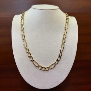 14 Karat Yellow Gold ESTATE Figaro Chain 24