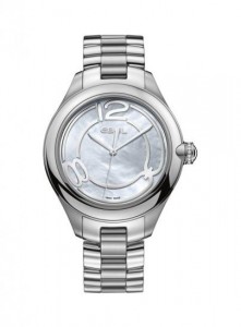 Ebel Stainless Steel Onde Dress Watch With Mother Of Pearl Dial