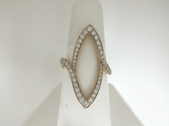 18 Karat Yellow Gold  Couture Funky Diamond Fashion Ring 0.75 Ct