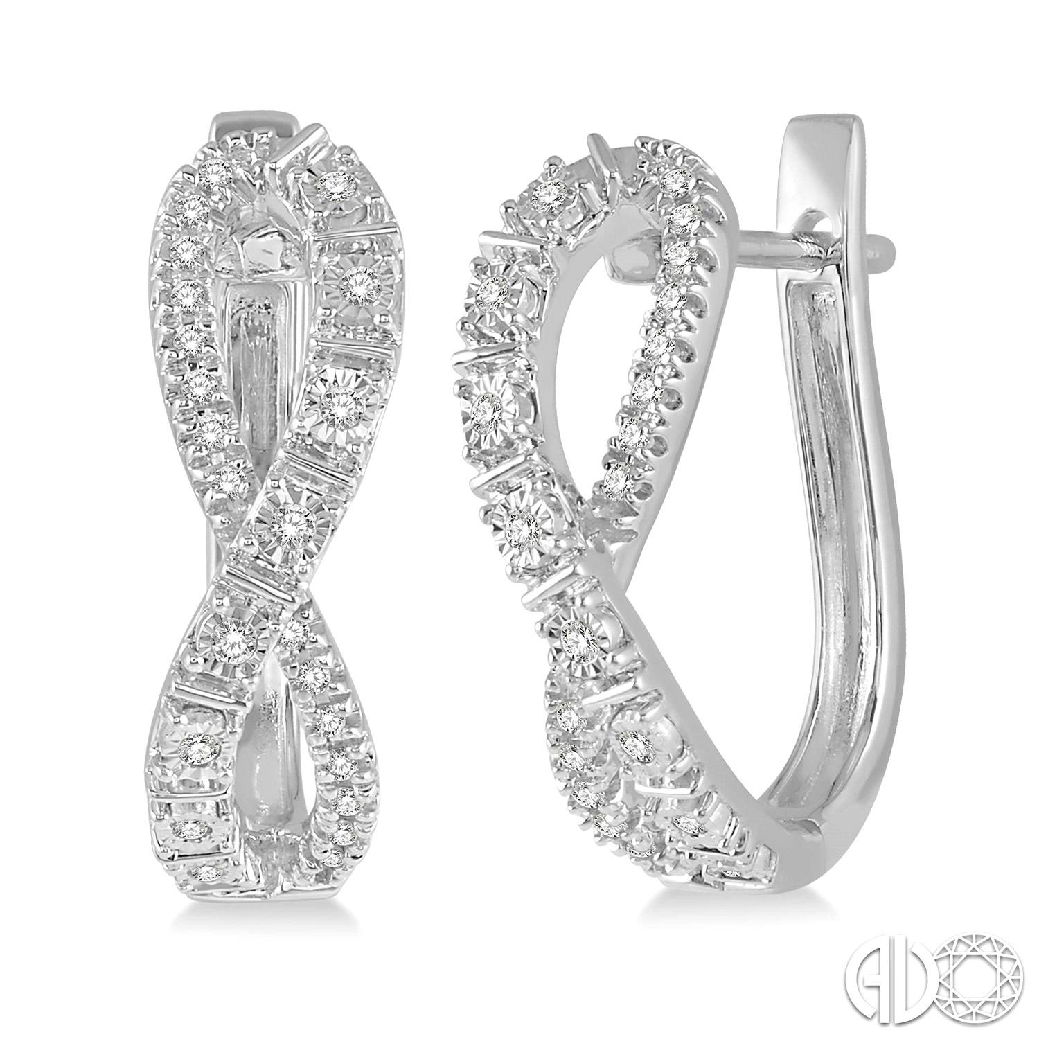 10 karat white gold earrings