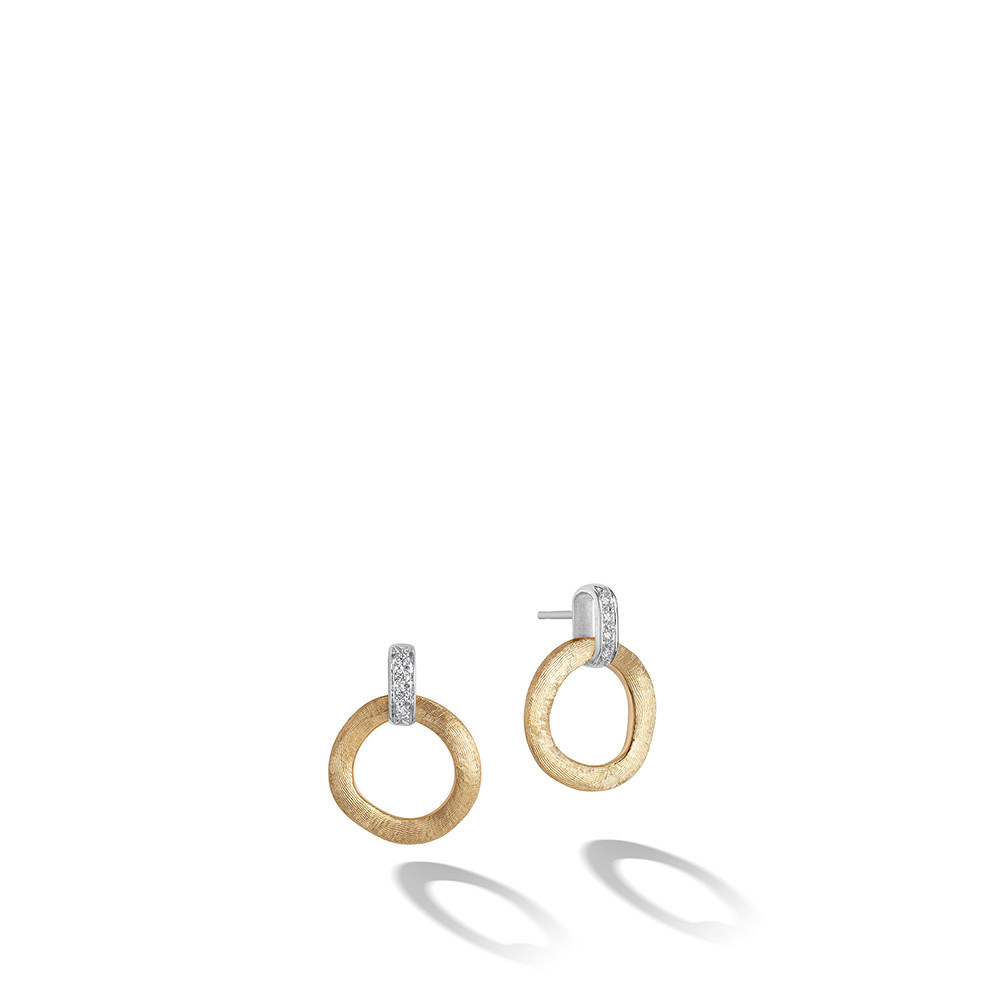 Flawless 14K Yellow Gold & 0.08 TCW Diamond Tag Drop Earrings