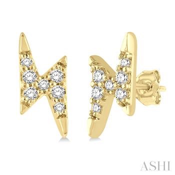 10 karat deals gold diamond earrings