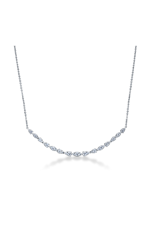 Hearts On Fire 18 Karat White Gold Aerial Dewdrop Necklace 1.49 Ct 18 Inch