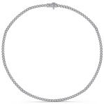 14 Karat White Gold Coveted Diamond Line Necklace 3.04 Ct
Length: 16 inches