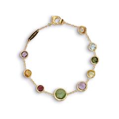 Marco Bicego 18K Yellow Gold Jaipur Color Gemstone Bracelet 
Length: 7.25 Inch