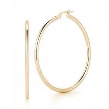 Roberto Coin 18 Karat Yellow Gold Large Hoop Earrings 45 mm