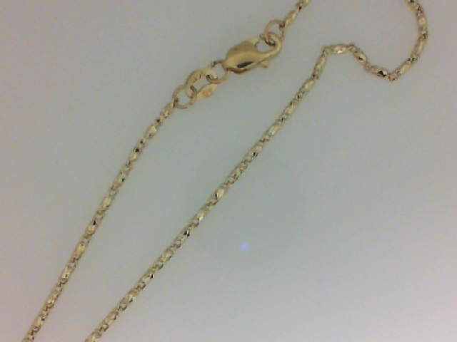 14 Karat Yellow Gold Medium Raso Chain 22