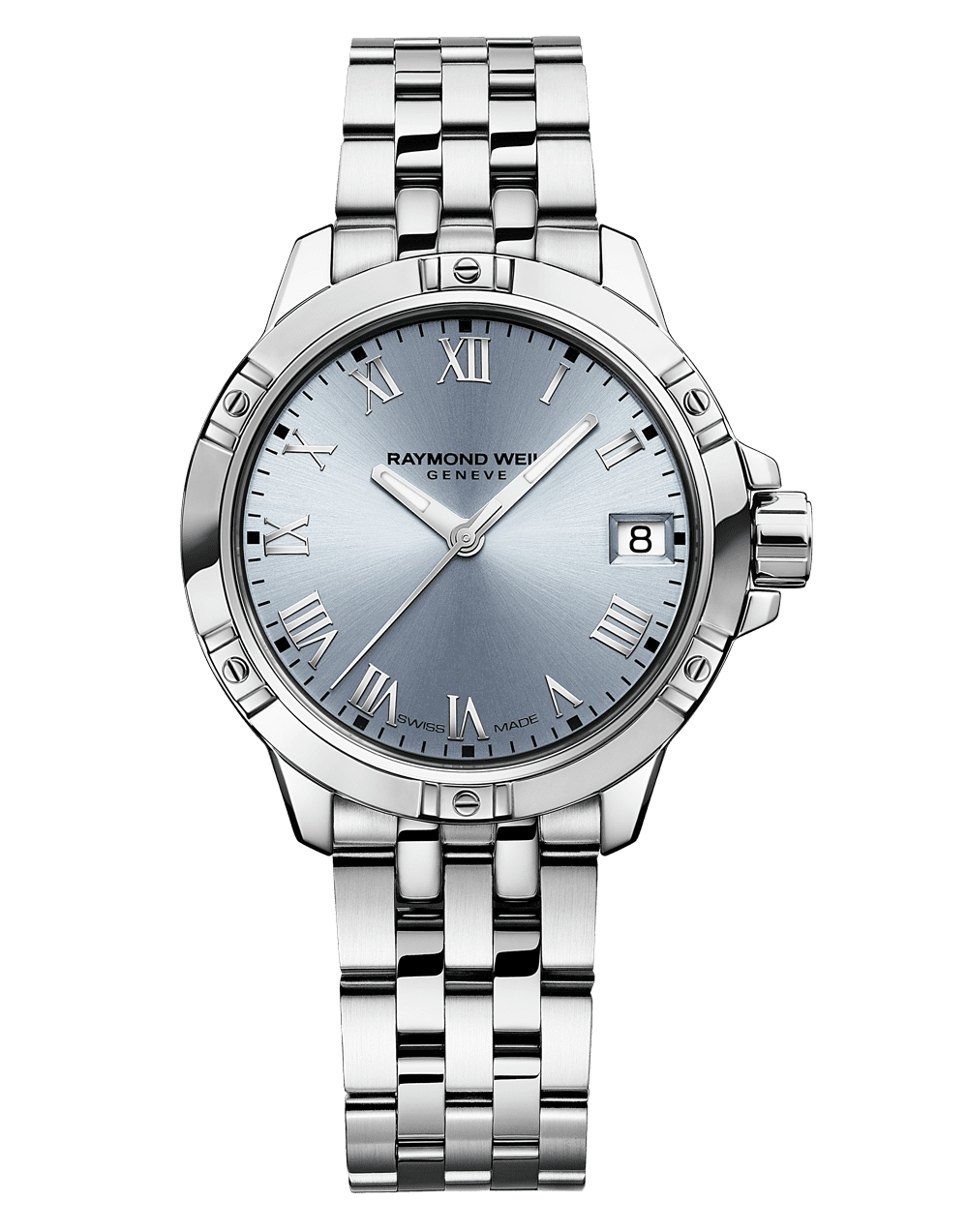 Raymond Weil Tango Classic Ladies Quartz Blue Dial Steel Date Watch, 30mm (5960-ST-00500)
Stainless Steel Bracelet, Blue Dial, Indexes, Stainless Steel Case