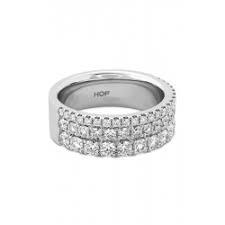 1.59 ctw. Grace Triple Row Ring in 18K White Gold