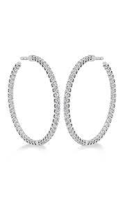 2.22 ctw. Signature Inside Out Hoop - Medium in 18K White Gold